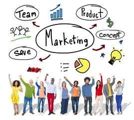 Poster - Marketing Strategy Team Business Commercial Advertising Concept