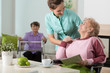 © Photographee.eu - Working in old people's home