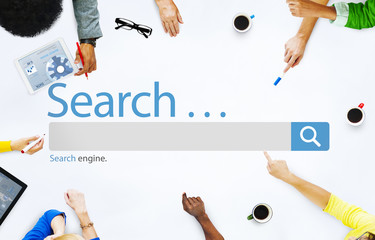 Poster - Search Browse Find Internet Search Engine Concept