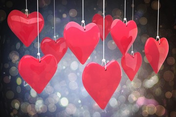 Poster - Composite image of love hearts