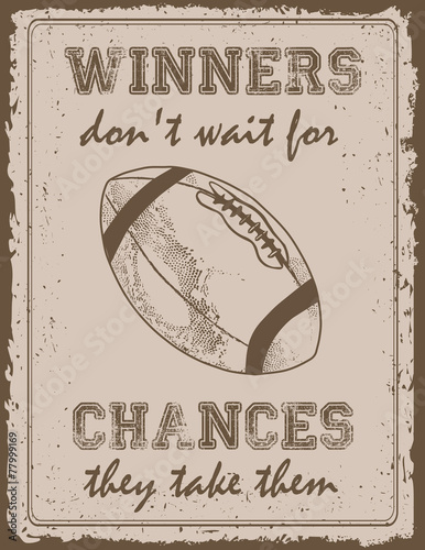 Photo Vintage sport poster