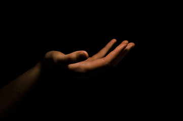 hand in the dark