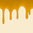 Seamless Yellow paint colorful dripping