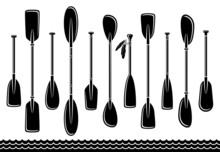 Paddle Set. Vector