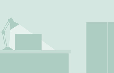 Aufkleber - flat office background