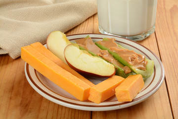 Canvas Print - Healthy snack plate