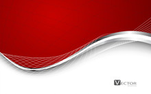 Stylish Abstract Red Background. Vector