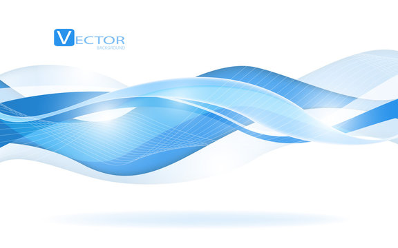 Abstract blue waves - data stream concept