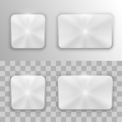 Wall Mural - set of metal buttons