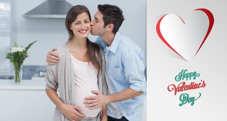 Poster - Composite image of cute valentines couple