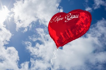 Aufkleber - Composite image of i love you
