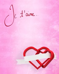 Aufkleber - Composite image of valentines love hearts