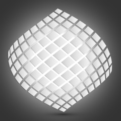 Poster - Modern geometric texture in White backgrounds