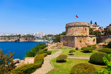 Wall Mural - Old fort in Antalya, Turkey