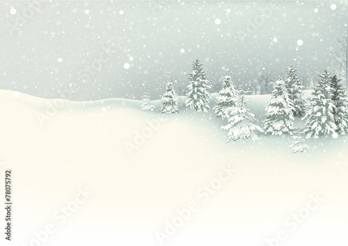 Winter Christmas Background