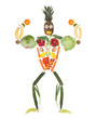 Fitness fruits and vegetables body