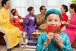 © DragonImages - Child with New Year greetings