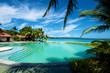 Swimming pool vacation resort on Boracay