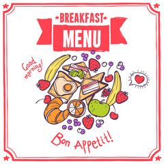 Poster - Breakfast Sketch Menu