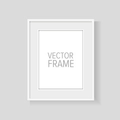 Poster - Realistic vector frame white