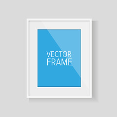 Poster - Realistic vector frame white