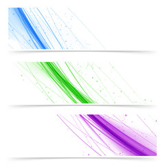 Wall Mural - Modern web colorful bright banners collection