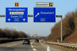 Düsseldorf Autobahn Hinweisschild