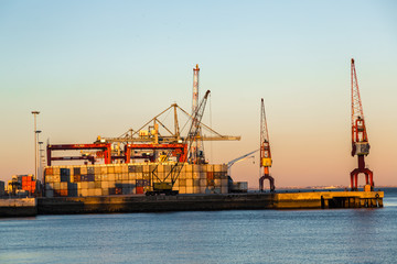 Wall Mural - Lisbon's commercial port