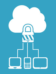 Canvas Print - cloud security