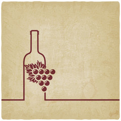 wine menu old background