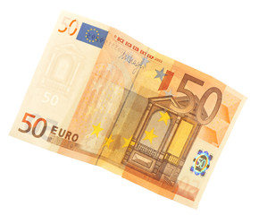 Sticker - Euro banknote isolated on white