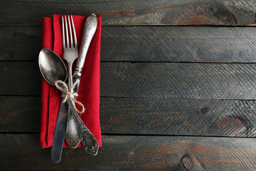 Wall Mural - Silverware tied with rope