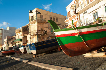 Wall Mural - Fishing village