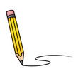 Cartoon Pencil Writing