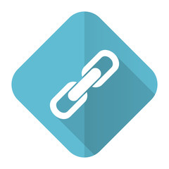 Aufkleber - link flat icon chain sign