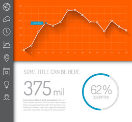 Poster - simple infographic dashboard template