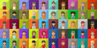 © milosdizajn - Flat Women Icons - Isolated On Background - Vector Illustration, Graphic Design Editable For Your Design