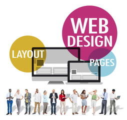 Poster - web design content creative website responsive concept