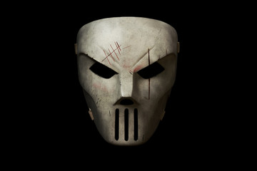 model of creepy horror mask