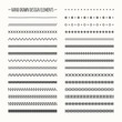© krolja - Hand drawn vector line border set and scribble design element