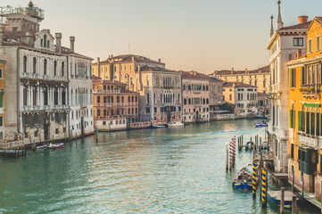 Wall Mural - Life on the Grand Canal in Venice, Italy