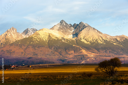 Fotografie, Obraz Okolí Lomnický štít, Vysoké Tatry (Vysoké Tatry), Slovensko