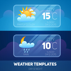 Wall Mural - weather mobile application
