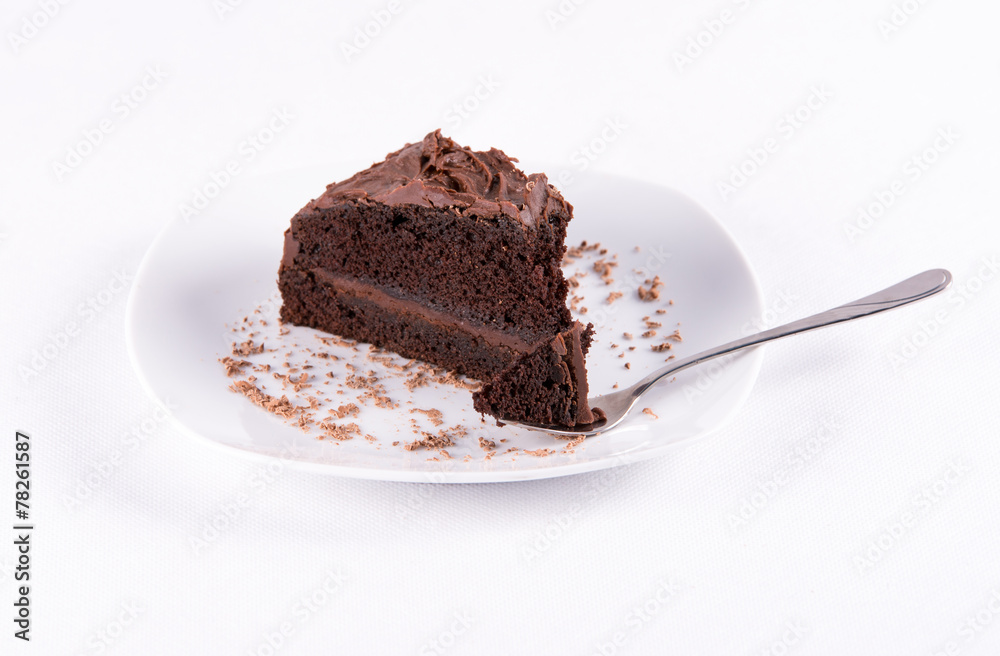 Obraz na płótnie tort czekoladowy w salonie