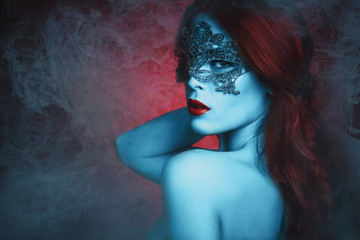  fantasy woman with mask