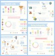 © virinaflora - Набор из 4 различных Инфографика - здоровье и спортивной жизни