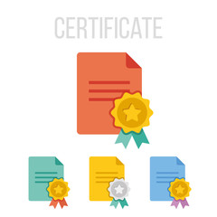 Wall Mural - Vector certificate icons
