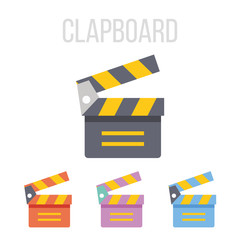 Poster - Vector clapboard icons