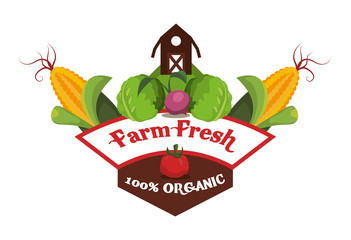 Sticker - farm fresh