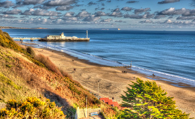 Canvas Print - Bournemouth Dorset England UK bright colourful HDR